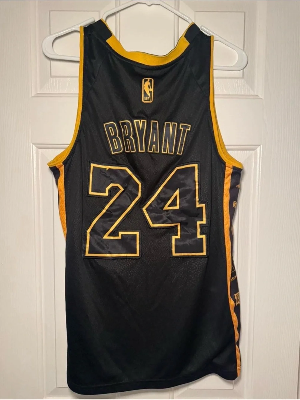 adidas Black and Gold Lakers #24 Basketball Jersey